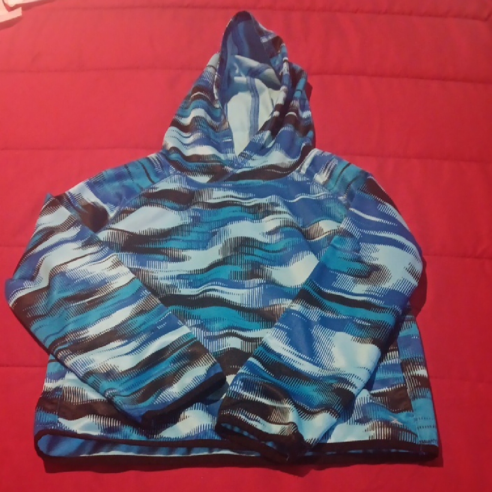 Xersion Blue Patterned Kids Jacket